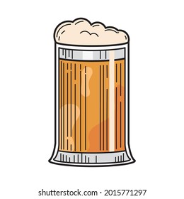 Beber de jarra de cerveza icono aislado