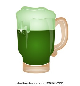 Beer mug with foam