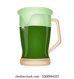 Beer mug with foam