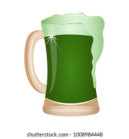 Beer mug with foam