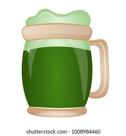 Beer mug with foam