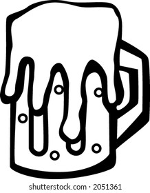 beer mug with foam