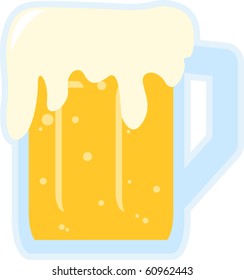 beer mug with foam
