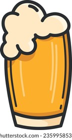 beer, mug, glass, drink, vector, alcohol, illustration, beverage