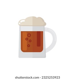 Beer mug icon clipart avatar logotype isolated vector illustration