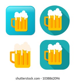 Beer Mug Icon - Drink Alcohol Symbol - Bar Sign