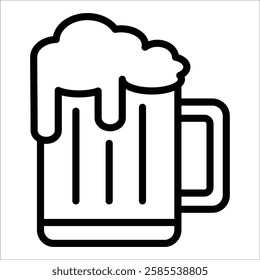 Beer Mug Icon Element For Design