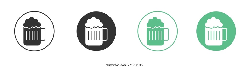 Beer mug icon element for designs