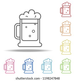 beer mug icon. Elements of Alcohol drink in multi colored icons. Simple icon for websites, web design, mobile app, info graphics