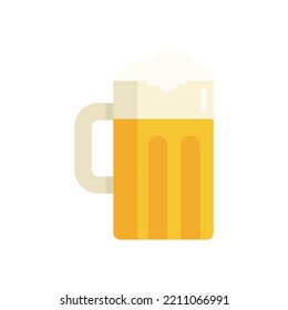 Beer mug icon. Flat illustration of Beer mug vector icon isolated on white background