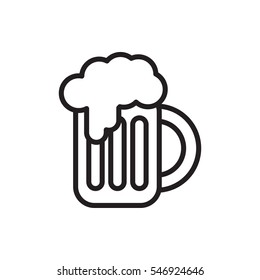 beer mug icon illustration isolated vector sign symbol