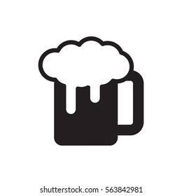 beer mug icon illustration isolated vector sign symbol