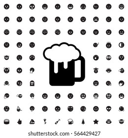 beer mug icon illustration isolated vector sign symbol