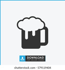 beer mug icon illustration isolated vector sign symbol