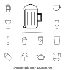 beer mug icon. kitchen icons universal set for web and mobile