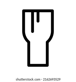 beer mug icon or logo isolated sign symbol vector illustration - high quality black style vector icons
