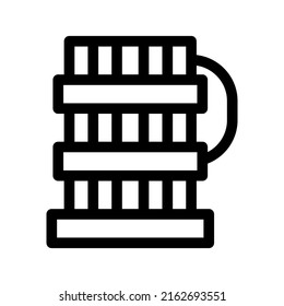 beer mug icon or logo isolated sign symbol vector illustration - high quality black style vector icons
