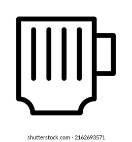 Biermucksymbol oder Logo einzeln auf Zeichen, Vektorgrafik - hochwertige Vektorsymbole in schwarzem Stil
