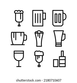 beer mug icon or logo isolated sign symbol vector illustration - Collection of high quality black style vector icons
