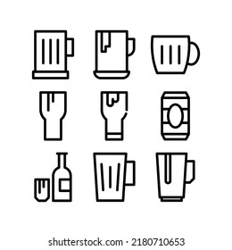 beer mug icon or logo isolated sign symbol vector illustration - Collection of high quality black style vector icons
