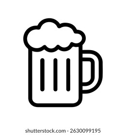 Beer mug icon on white background vector
Vector icon german food