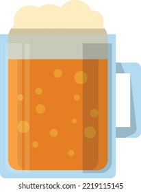 Beer mug icon. Pub symbol. Alcohol drink glass