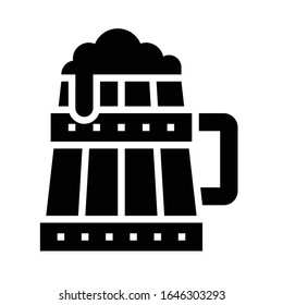 Beer mug icon, Saint patrick's day related vector illustration
