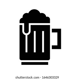 Beer mug icon, Saint patrick's day related vector illustration