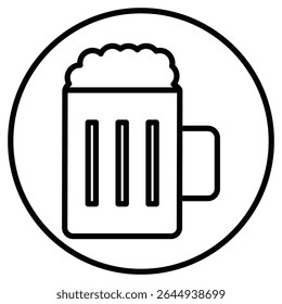 beer mug icon simple flat icon vector symbol