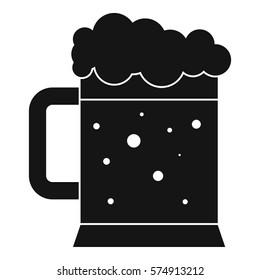 Beer mug icon. Simple illustration of beer mug vector icon for web