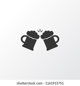 Beer mug icon symbol. Premium quality isolated froth element in trendy style.