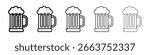 Beer mug icon vector collection. EPS 10