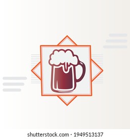 BEER MUG ICON VECTOR DESIGN