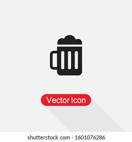 Beer Mug Icon, Beer Icon Vector Illustration Eps10