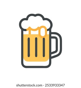 beer mug icon vector illustration