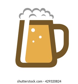 Beer mug icon vector illustration