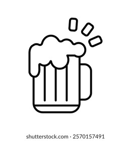 Beer mug icon Vector logo set flat