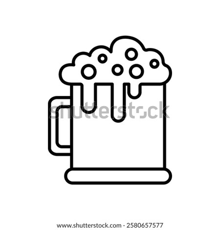 beer mug icon Vector logo set flat