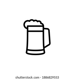 
Icono de jarra de cerveza en vector. Logotipo