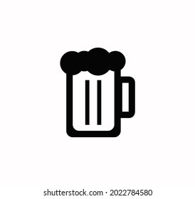 Beer Mug icon vector on a white background