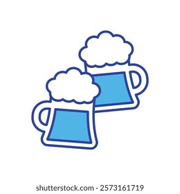 Beer Mug icon vector stock illustration