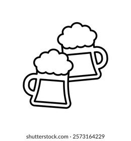 Beer Mug icon vector stock illustration