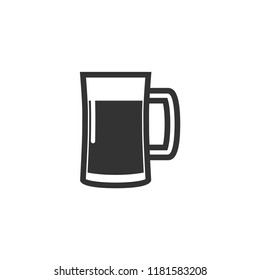 Beer mug icon,oktoberfest sign,beer glass ,craft beer isolated on white background, pub symbol for graphics, web designs,logos and apps.