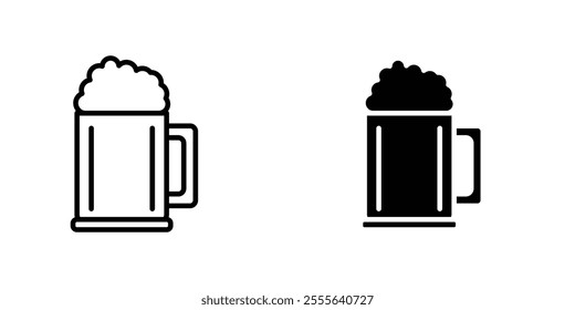 Beer mug icons for app and websites.