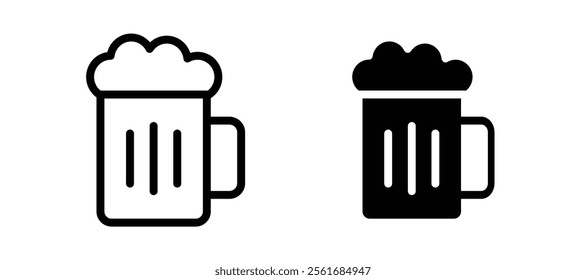 Beer mug icons for web ui designs