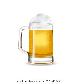 beer mug isolated on a white background