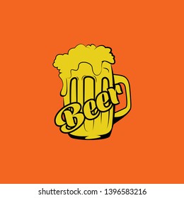 Beer Mug logo vector desigen