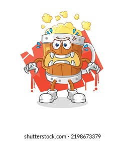 the beer mug monster vector. cartoon character