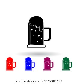 beer in a mug multi color icon. Elements of drink set. Simple icon for websites, web design, mobile app, info graphics