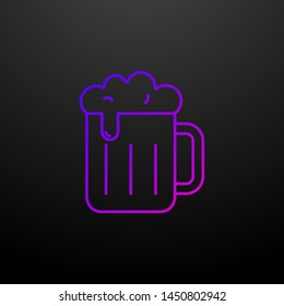 Beer mug nolan icon. Elements of alcohol drink set. Simple icon for websites, web design, mobile app, info graphics